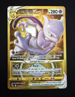 Mewtwo VSTAR 086/078 Pokemon GO Gold Secret Rare Near Mint - Image 1