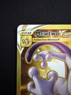 Mewtwo VSTAR 086/078 Pokemon GO Gold Secret Rare Near Mint - Image 3