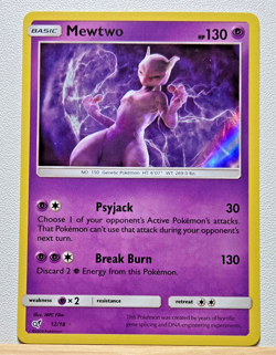 Mewtwo 12/18 - NM HOLO RARE Detective Pikachu - Pokemon 2019 TCG - Image 1