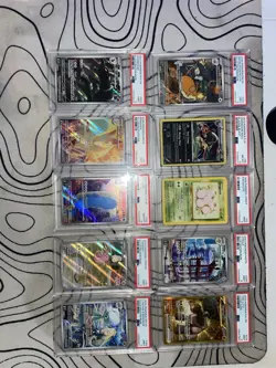 Nintendo Pokemon TCG Brilliant Stars PSA Graded Lot 10 Full Art Holo Foil 2022 - Image 2