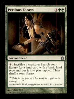 MTG Perilous Forays LP Light Play Ravnica: City of Guilds [1645] - Image 1