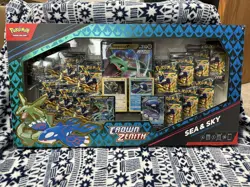 Pokemon TCG Crown Zenith Sea and Sky Premium Collection Box, 14 Packs 190367 - Image 1