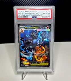 Pokemon 2025 Mega Charizard X ex 125/094 SIR Phantasmal Flames GEM MINT PSA 10 - Image 1