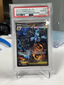 Mega Charizard X EX 2025 Pokemon PFL SIR Phantasmal Rare 125/094 PSA 10 GEM MINT - Image 1