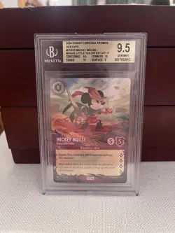 Disney Lorcana Mickey Mouse Brave Little Tailor #1 D23 Promo BGS 9.5 GEM MINT - Image 1