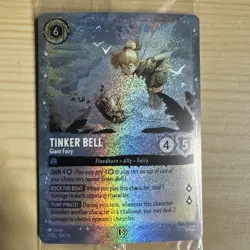 ✨🧚 Tinker Bell Giant Fairy #11/P3 – Glitter Foil Promo 2025 Lorcana SEALED 🧚✨ - Image 2