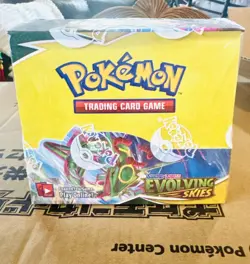 Evolving Skies Booster Box Pokemon TCG Sword & Shield 36 Pack New/Factory Sealed - Image 1