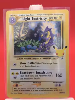 Light Toxtricity SWSH137 Ultra Rare Holo Celebrations Promo Pokemon Card * New * - Image 1