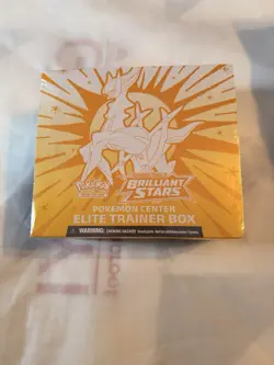 Pokemon Trading Card Game Sword & Shield Brilliant Stars Pokemon Center ETB 820650850066 - Image 1