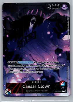 Caesar Clown OP10-002 | Leader Alt Art | One Piece TCG Card Game English - Image 1