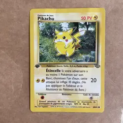 Pikachu 60/64 1st Edition Jungle Set French Pokemon Card 1999 - 2000 NM WOTC - Image 1