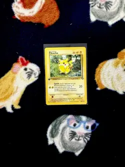 1st Edition Pikachu Jungle Pokemon TCG 60/64 Common Vintage WotC 1999 LP - Image 1