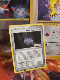 Pokemon Karte Card Claw Fossil Ex Legend Maker Reverse Stamp Klauen Holo NM+ - Image 1