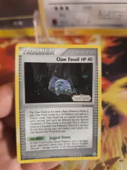 Pokemon Karte Card Claw Fossil Ex Legend Maker Reverse Stamp Klauen Holo NM+ - Image 5