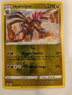 Hydreigon 115/203 - Evolving Skies Pokemon Reverse Holo Foil Nice! - Image 1