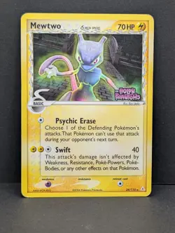 Mewtwo (Delta Species) 24/110 Holon Phantoms Reverse Holo Rare Pokemon TCG MP+ - Image 1