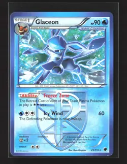 Pokemon Plasma Freeze #23/116 Rare Glaceon (Team Plasma) - Image 1