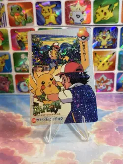Pokemon Vintage Pocket Monsters Vending HOLO Prism Sticker 1998 Nintendo bandai - Image 3