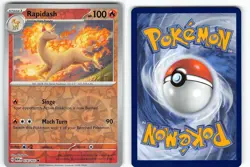 RAPIDASH 078/165 UNCOMMON 151 POKEMON REVERSE HOLO NM - Image 1