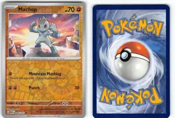 MACHOP 066/165 COMMON 151 POKEMON REVERSE HOLO NM - Image 1