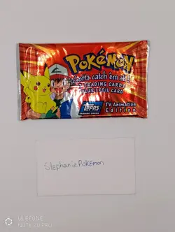 Pokemon Topps TV Animation Edition 1999 RED LOGO Factory Sealed LAST PACK - Image 5