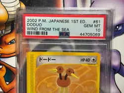 2002 Japanese Pokemon ~ Wind from the Sea 1st Edition ~ Doduo #61 ~ PSA 10 - Image 2