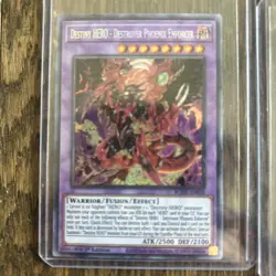 Yugioh Destiny HERO-Destroyer Phoenix Enforcer BODE EN039 Secret Rare 1st ED x2 - Image 2