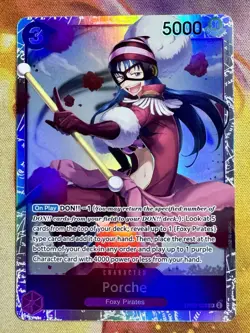 Porche OP07-072 Secret Rare HOLO 500 Years in the Future One Piece TCG 2024 MINT - Image 1
