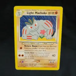 LIGHT MACHOKE 49/105 Neo Destiny Pokemon Card NM - Image 1