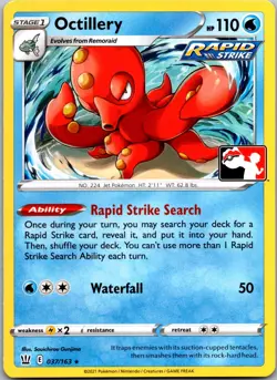 Octillery 037/163 - Prize Pack Series Cards Rare Pokemon TCG NM - Image 1