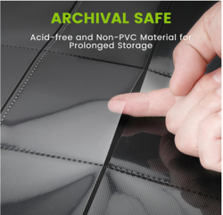 Trading Card Binder with Sleeves, Premium 4 Pocket Ringless Card Binder 160 Side - Image 5