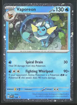 Vaporeon - (Cosmos Holo) Promo SV: Scarlet & Violet Promo Cards 168 NM - Image 1