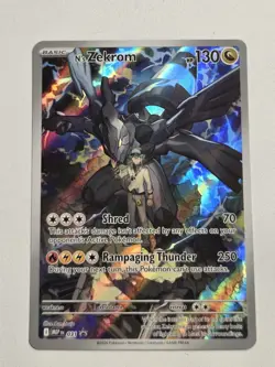 N's Zekrom 031 Ascended Heros ETB Promo Full Art Illustration Rare Pokemon Card - Image 1