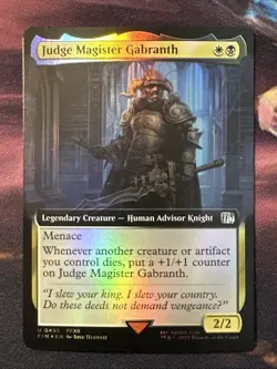 Judge Magister Gabranth - Extended Art FOIL - Final Fantasy #495 Unc, NM - Image 1