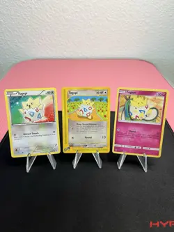 Togepi 114/147 Aquapolis Pokemon E-READER Card + 2 More Cards! - Image 1