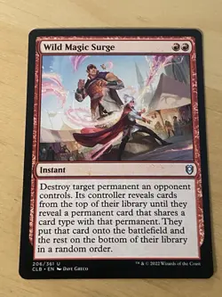 MTG Wild Magic Surge Commander Legends: Battle for Baldur's Gate Near Mint - Image 1