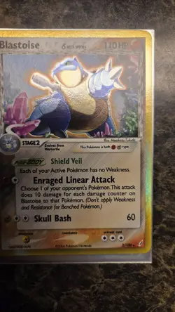 Pokemon TCG Blastoise Delta Holo Rare Card Crystal Guardians 2/100💦💦✨✨ - Image 3