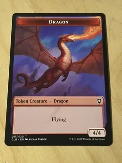 4x MTG Dragon Token Commander Legends: Battle for Baldur's Gate NM English - Image 1