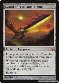 Sword of Feast and Famine [MBS - 138] - HP [Normal] TCG MTG - Image 1