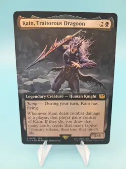 MTG TCG Kain, Traitorous Dragoon Extended Art Foil Rare Final Fantasy Near Mint - Image 1