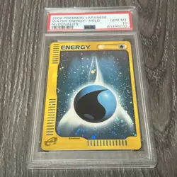 Pokemon 2002 Japanese PSA 10 Water Energy Holo Mcdonalds Promo E Series (2swirl) - Image 1