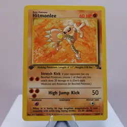 Pokemon TCG - Hitmonlee 22/62 Fossil Rare 1st Edition WOTC 1999 - NM - Image 2