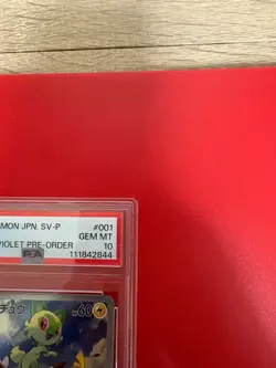 Pokemon 001/SV-P Pikachu Promo Scarlet Violet 2022 Pokemon PSA BGS GEM MINT - Image 4