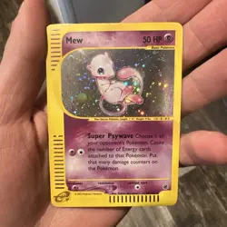 2002 Pokemon Expedition Mew Holo #19 /165 LP eReader - Image 1