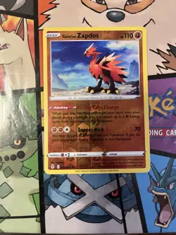 Pokemon Evolving Skies Galarian Zapdos 082/203 Holo Rare NM - Image 1
