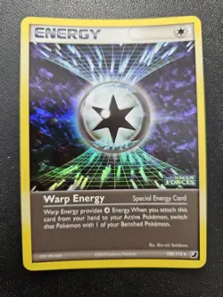 Pokemon EX Unseen Forces Warp Energy Stamped Reverse Holo 100/115 NEAR MINT - Image 1