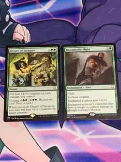 C1936 MAGIC GATHERING MTG FORGOTTEN REALMS DECREE SAVAGERY INDOMITABLE MIGHT NM - Image 1