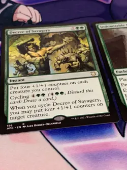 C1936 MAGIC GATHERING MTG FORGOTTEN REALMS DECREE SAVAGERY INDOMITABLE MIGHT NM - Image 3