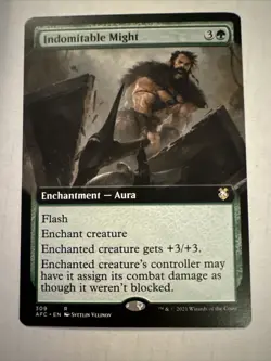 MTG Indomitable Might (309/359) Adventures in the Forgotten Realms Commander NM - Image 1