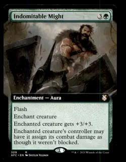 MTG Indomitable Might LP Light Play Forgotten Realms [669] - Image 1